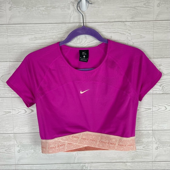Nike Tops - Nike PRO Dri-Fit Crop Top Pink